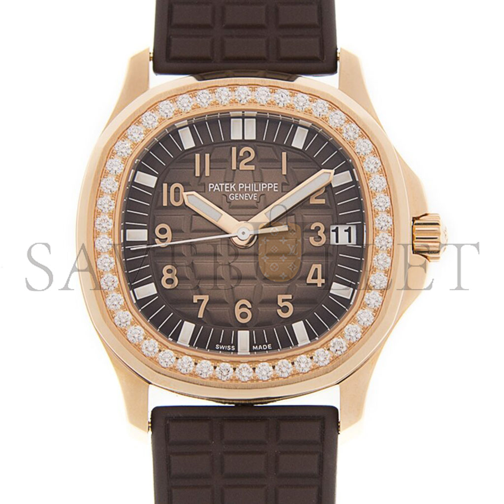 PATEK PHILIPPE AQUANAUT LUCE AUTOMATIC DIAMOND BROWN DIAL LADIES WATCH 5068R-001 PATEK PHILIPPE AQUANAUT LUCE AUTOMATIC DIAMOND BROWN DIAL LADIES WATCH 5068R-001